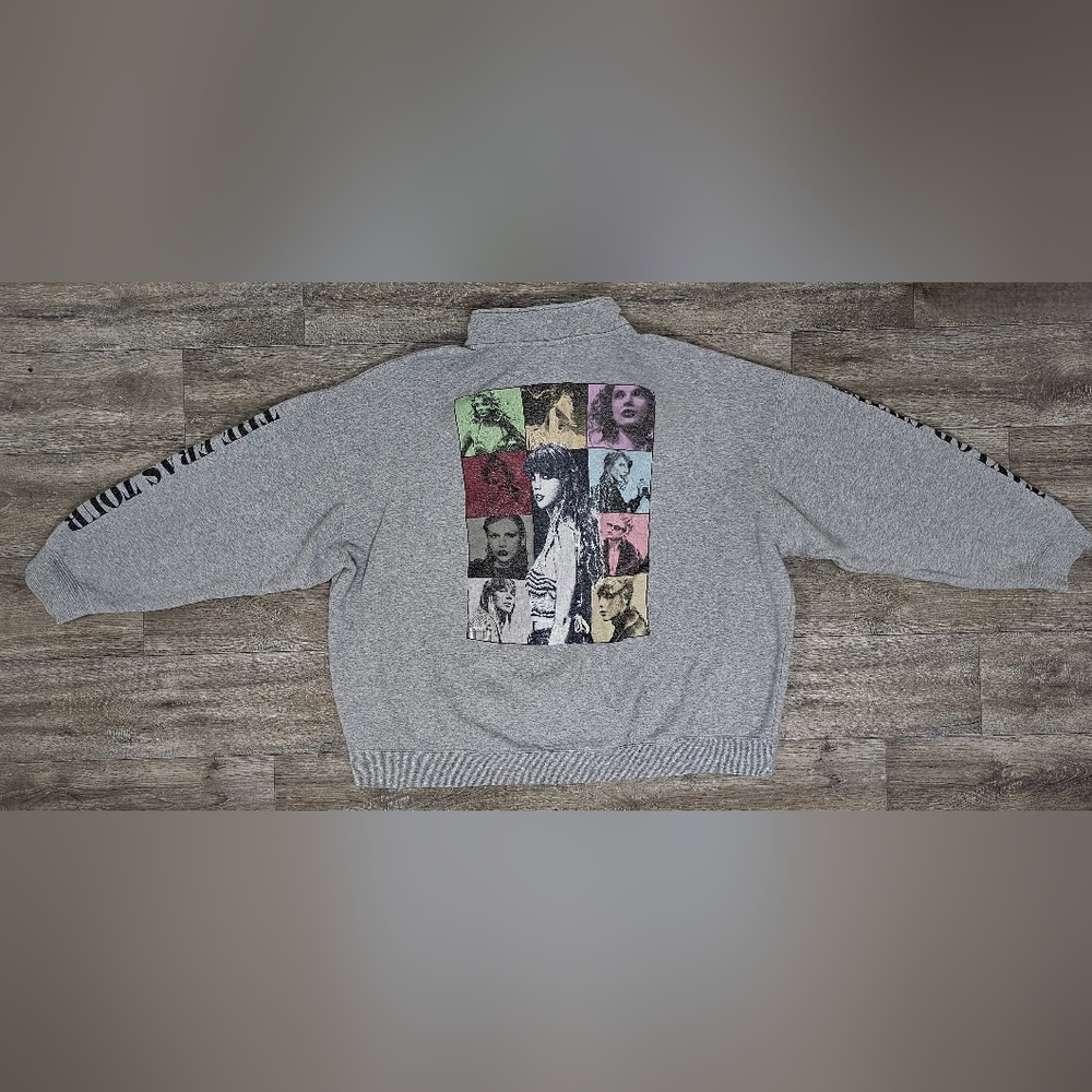 Taylor Swift "The Eras Tour" 1/4 Zip Pullover Sweatshirt-Size 2XL